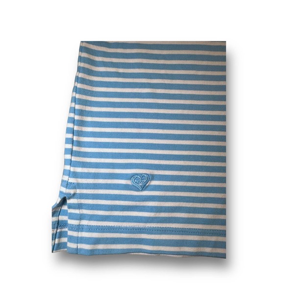 Kate Lord Womens L Blue White Stripe Collared V Neck Players Golf Size - L‎ - Picture 4 of 6